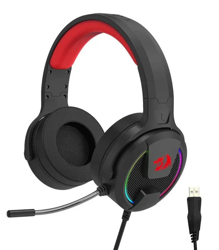 Redragon H315 REBELLION RGB 40mm Drivers Wired Gaming Headset