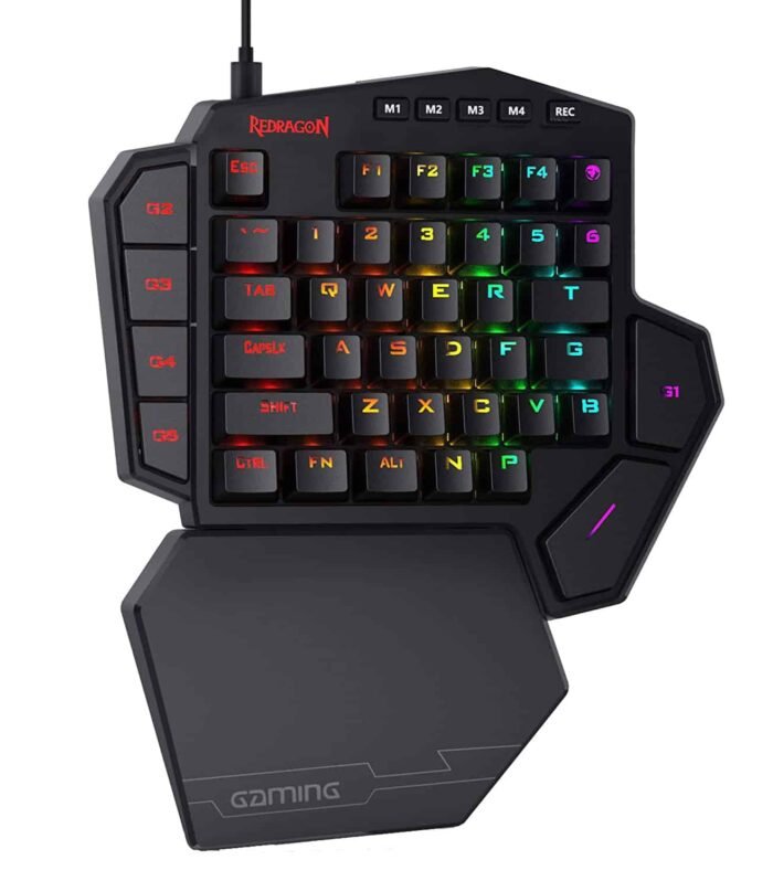 Redragon K601 DITI-X RGB One-Handed Mechanical Gaming Keyboard (Black)