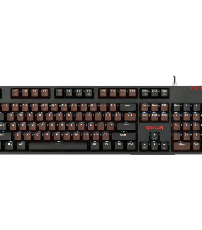 Redragon K592 AMSA Wired Mechanical Gaming Keyboard, Black Switches, White Backlit (Black Brown)